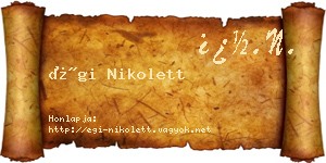 Égi Nikolett névjegykártya